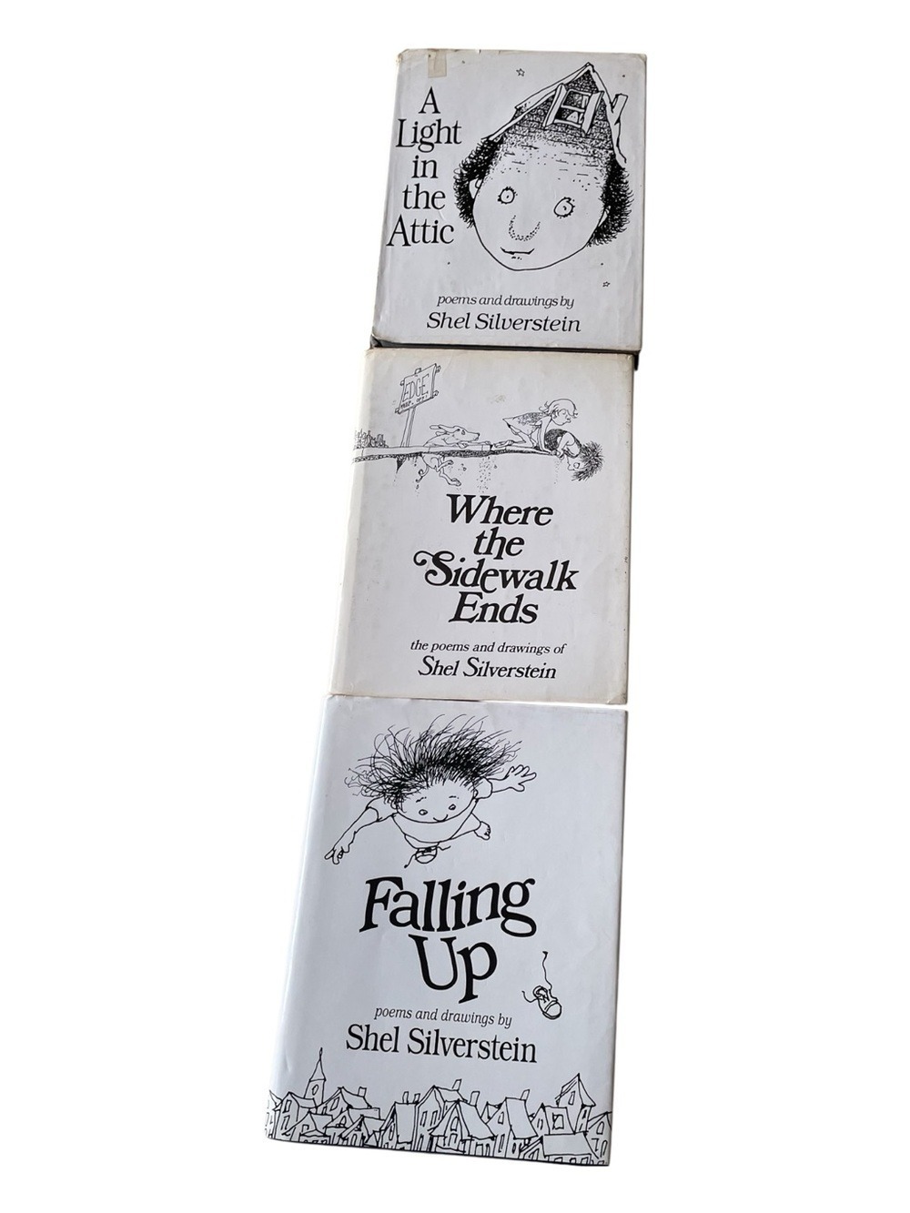 Three Vintage Shel Silverstein Titles 1974 1981 1996 Hardcovers Dust Jackets